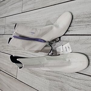 Zara chunk heel ankle boots.